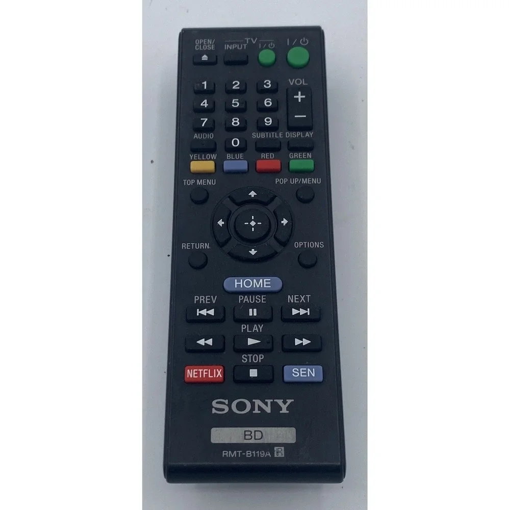 Sony Remote Control RMT-B119A For BDP-S390 DVD Players Genuine Tested Works OEM